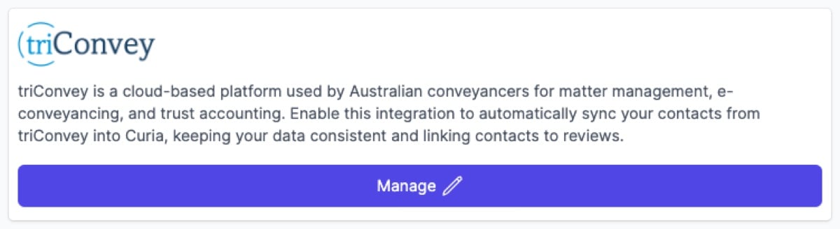 The Integrations page showing the available integration cards