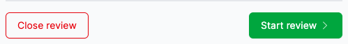 The Start review and Close review buttons on the Preflight tab