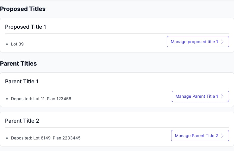 Breadcrumb navigation across titles and searches