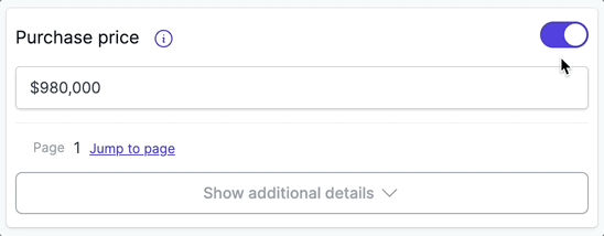 A review field showing the Required label and the visibility toggle