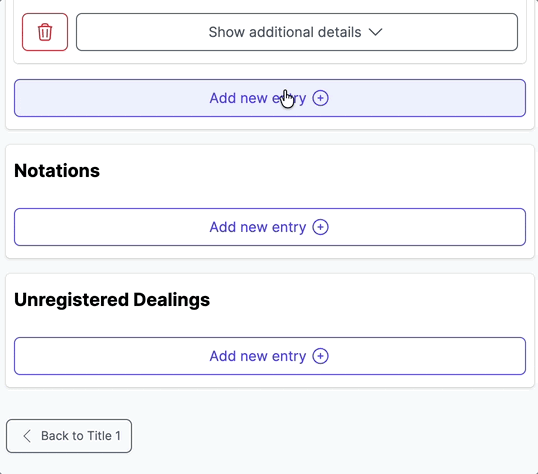 Adding a custom dealing entry